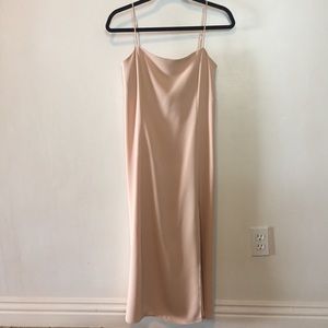 babaton slit slip dress